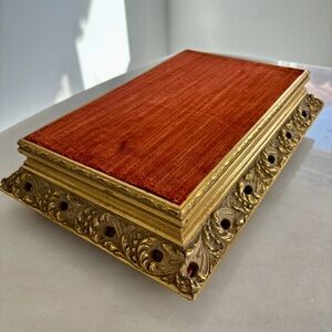 Red Velvet Ornate Display Tray